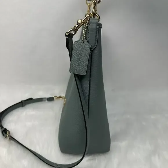 Coach Laurel Large Shoulder/Crossbody Bag Sage Soft Pebble Leather NWT CY684 - Picture 4 of 12